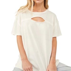 Free People | Cut Out Tee | White